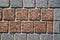 Granite block pavement background