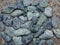 Granite gravel texture. Construction materials. Crushed stone texture. Background photo.