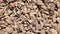 granite large crushed stone top view. background of stones