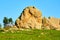 The granite megalith in the park