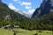 Granite mountains in the CochamÃ³ Valley, Lakes Region of Southern Chile.