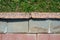 Granite Pavement and Grass Texture