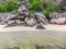 Granite rocks by the sea in Anse Bois de Rose