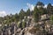 Granite rocks with woods, clean nordic nature of North Europe