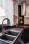 Granite sink in elegant kitchen