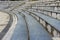 Granite stairs, abstract steps, city stairs, a wide concrete staircase, which can often be seen in amphitheaters, wide stone stair