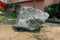 Granite Stone, Fragment of granite on ground