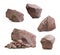 Granite stones,rocks isolated