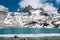 Granite tower peaks and mountains in Patagonia