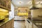 Granitic countertop in luxury kitchen