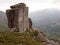 Granitic mountains and deforested hills of Peneda-GerÃªs national park in northern Portugal