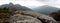 Granitic mountains and deforested hills of Peneda-GerÃªs national park in northern Portugal