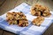 Granola bars with nuts and dried fruits