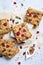 Granola Bars, Superfood Homemade Snack, Healthy Bars with Cranberry, Pumpkin Seed, Oats, Chia and Flax Seed