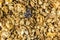 Granola cereal close up texture - mix cereal extreme close up