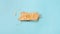Granola Protein bar on blue background stop motion animation