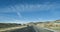 Grants, New Mexico area I-40 highway with billboards