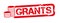 GRANTS - red vector rubber stamp
