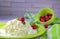 Granular cottage cheese with cream