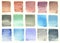 Granulated color palette watercolor background