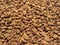 Granules of the instant coffee - background