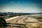 Granville, France - June 29, 2012. Coast at low tide