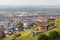 Grape fields above Heppenheim medieval town