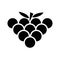 Grape fruits sign icon vector. Grapevine illustration symbol.