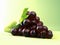 Grape isolated over green
