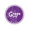 Grape jelly label, organic, sticker.