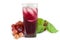 Grape Juice with Ice on White / Grape Juice with Ice / Grape Juice with Ice on Isolated White Background