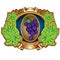 Grape label background