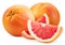 Grapefruit with clipping path isolated