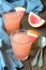 Grapefruit drink, slush frozen beverage