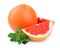 Grapefruit fruit with mint
