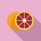 Grapefruit icon flat vector. Active nutrition