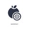 grapefruit icon on white background. Simple element illustration from fruits and vegetables concept