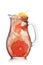 Grapefruit lemonade in pitcher isolated