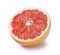 Grapefruit placed against a white background