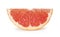 Grapefruit placed against a white background