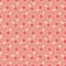 Grapefruit red fruit ice round ice cream stick seamless pattern