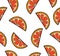 Grapefruit slices summer pattern