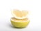 Grapefruit on a white background