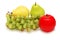 Grapes, apple and pears isolat