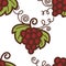 Grapes bunch seamless pattern winemaking berries cluster