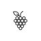 Grapes outline icon