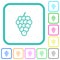 Grapes vivid colored flat icons