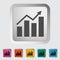 Graph single icon.