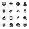 Graph, Sprint, Boost, Brain, Gain Solid Icons Pack