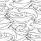 Graphic beluga whale pattern